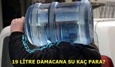 bir damacana su kaç tl